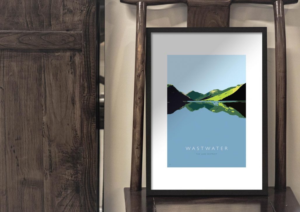 A3 print of Wastwater in the Lake District