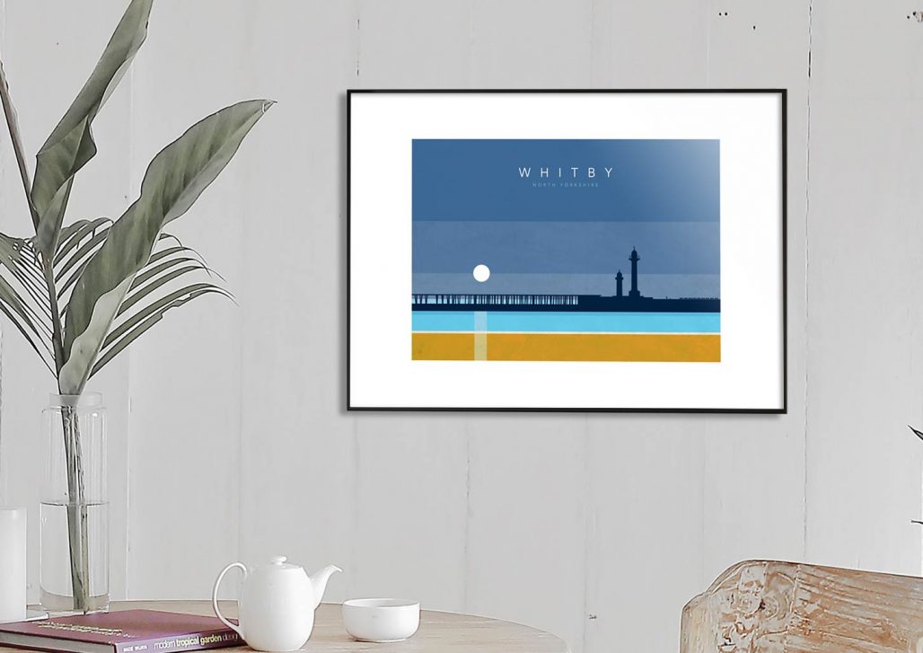 A3 limited edition print of Whitby in North Yorkshire