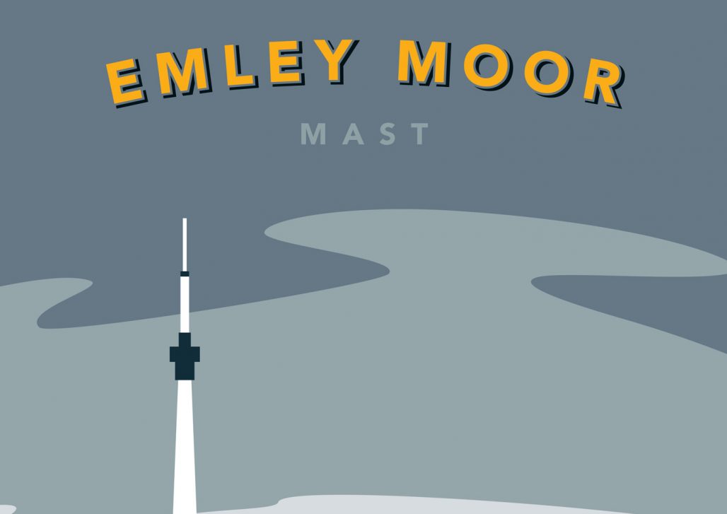 Print of Emley Moor Mast Huddersfield