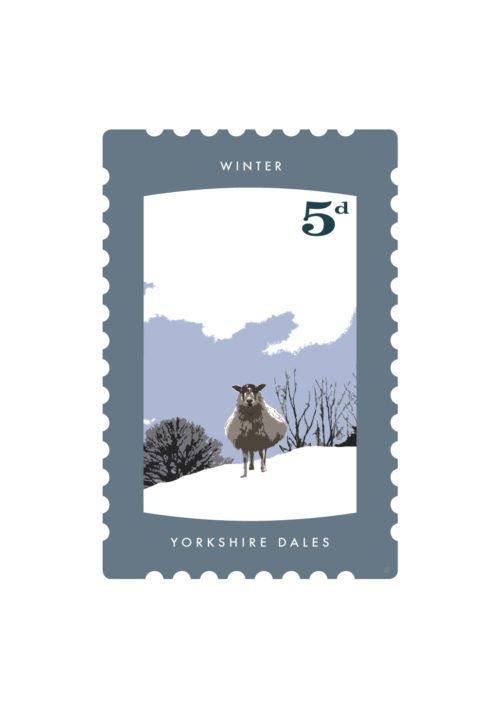 Stamp Print of Yorkshire Dales